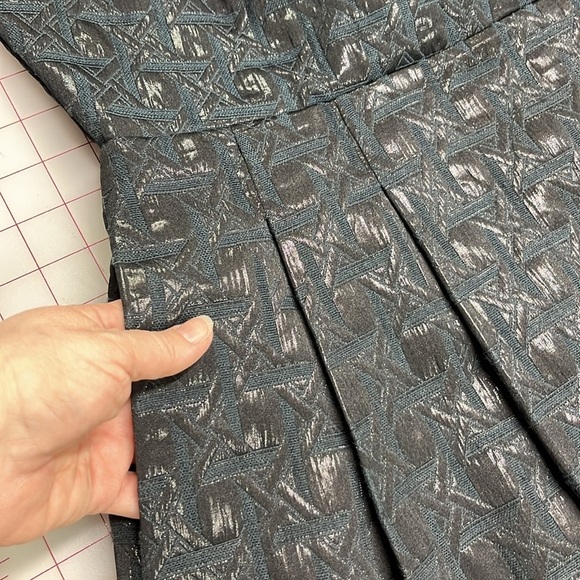 KIRNA ZABETE at TARGET Black Metallic Surplice Front Sleeveless Party Dress 14 - Picture 8 of 16